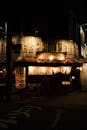 Cozy Nighttime Japanese Izakaya Scene