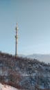 Winter Scene of Kok Tobe Tower in Almaty