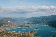 Scenic Aerial View of Jablanica Lake, Bosnia