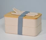 Eco-Friendly Double Layer Bento Lunch Box
