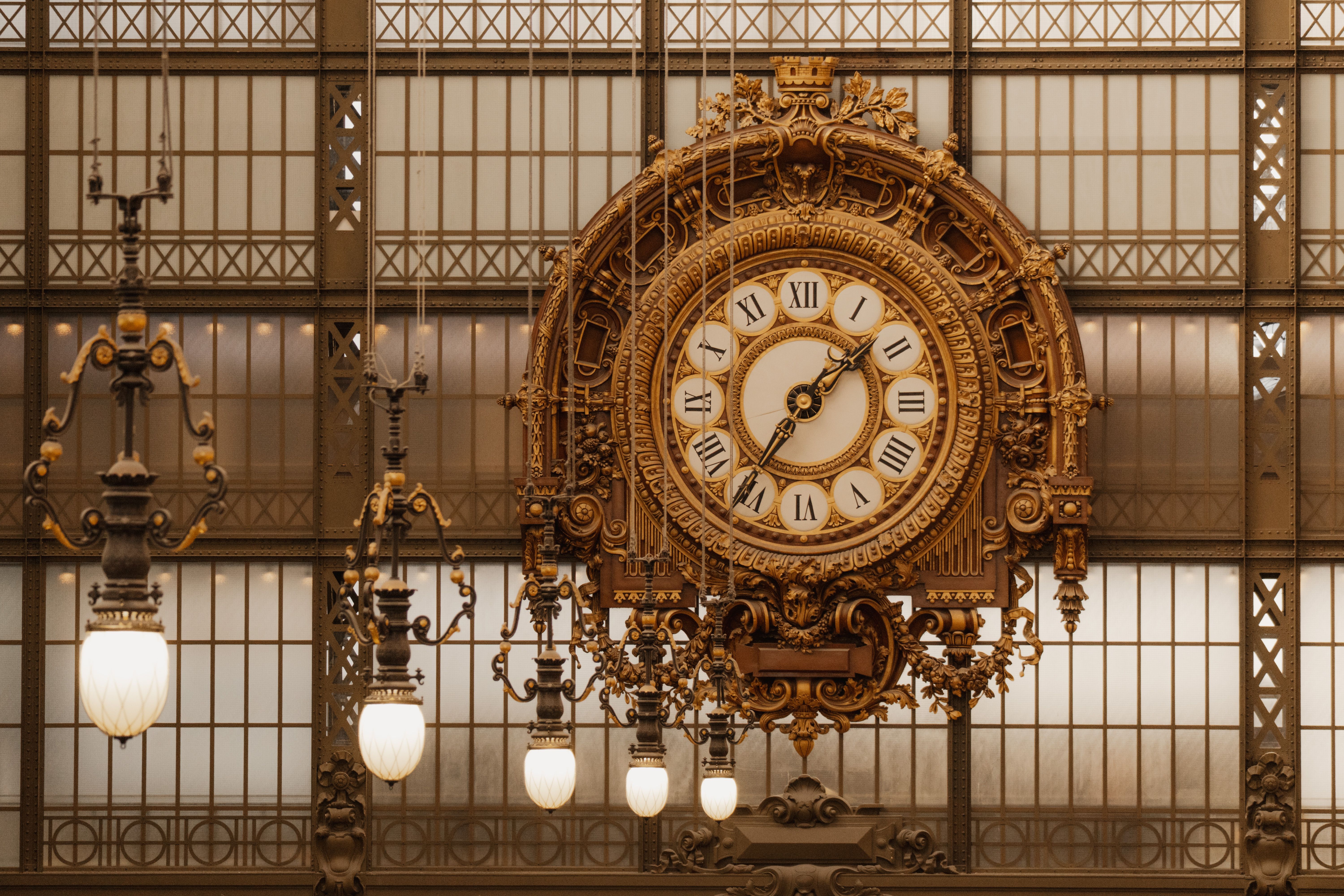 Intricate Clock Inside Paris Musée d'Orsay · Free Stock Photo