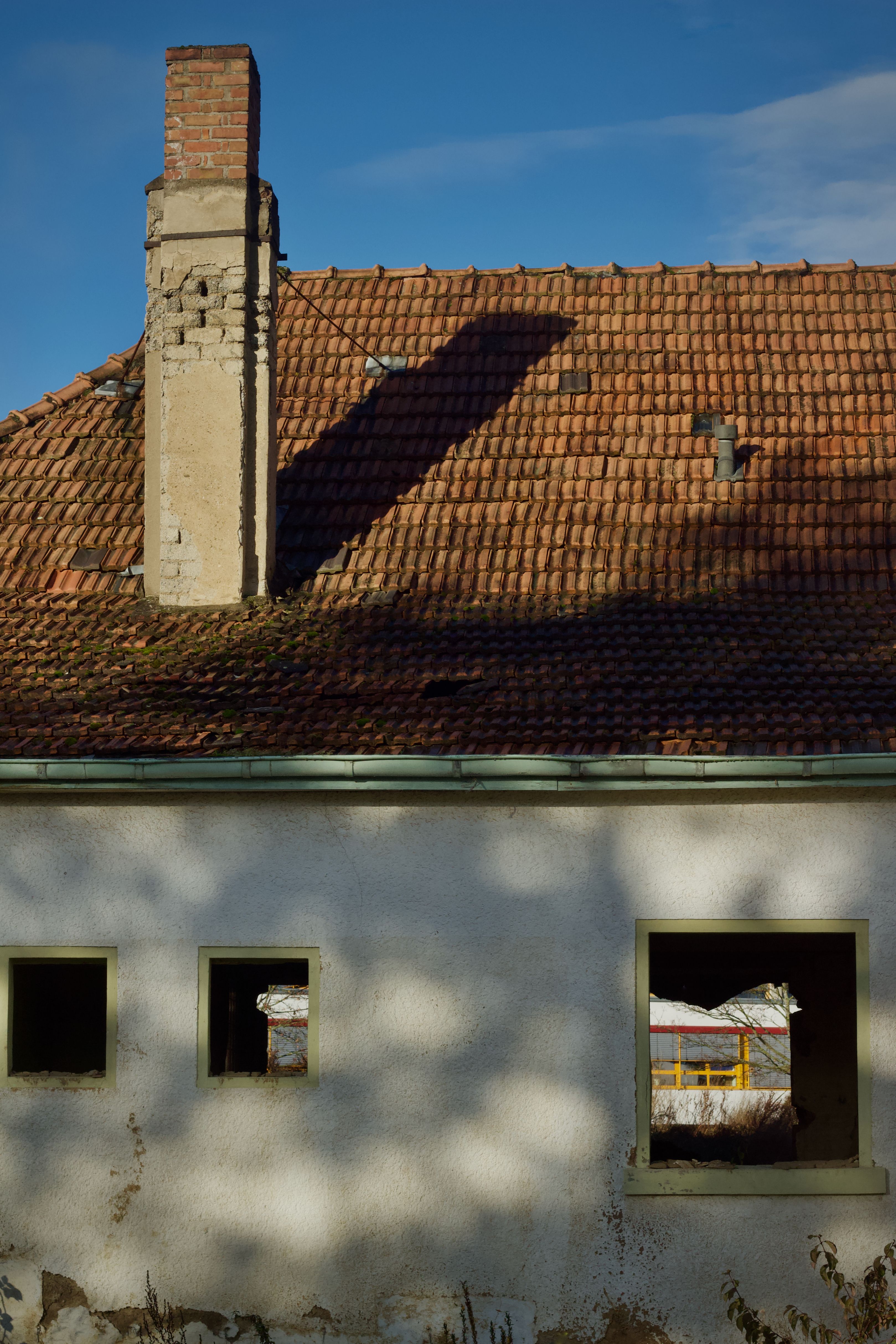 Abandoned Building with Red Tiled Roof · Free Stock Photo