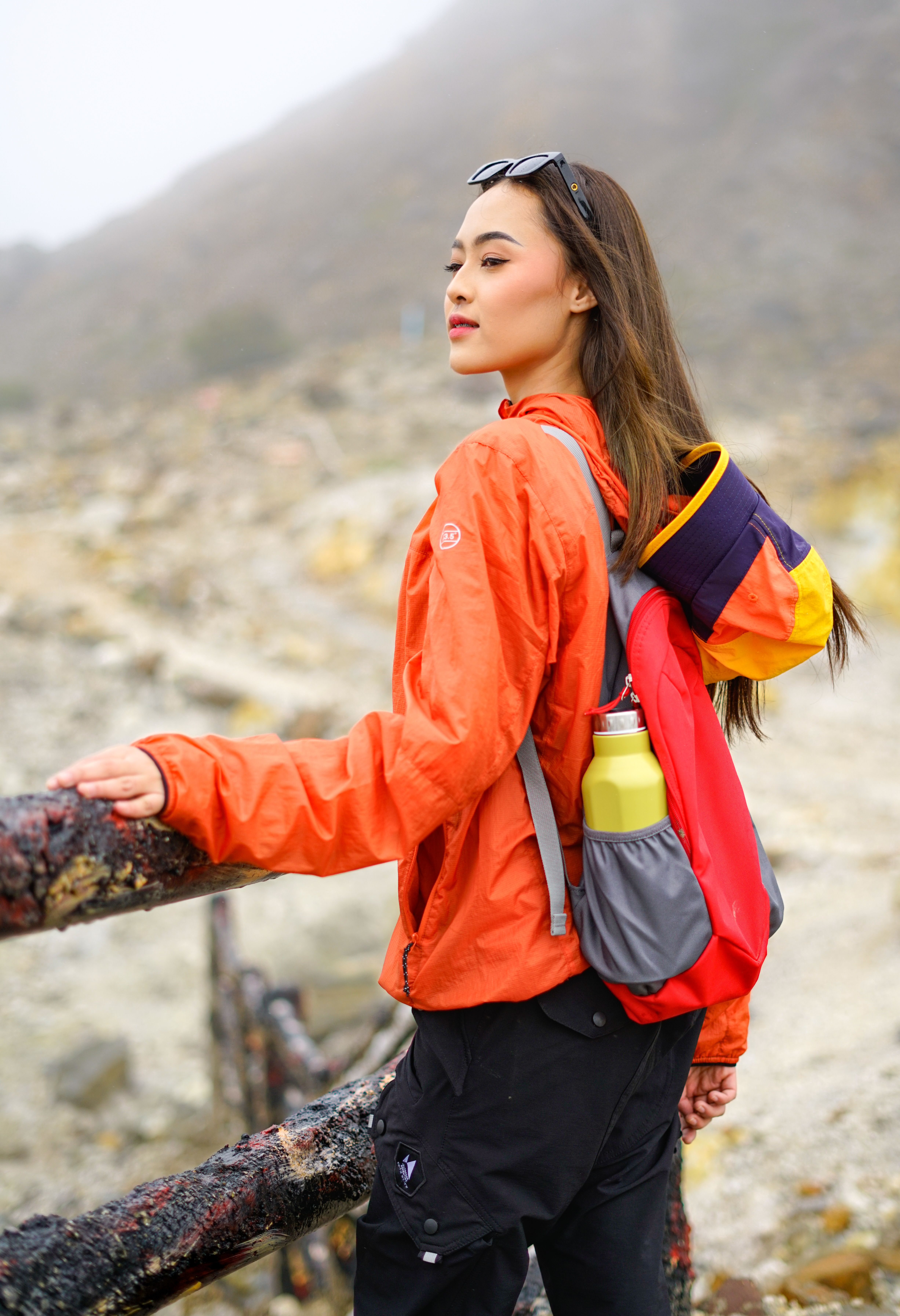 Young Woman Hiking in West Java's Scenic Mountains · Free Stock Photo