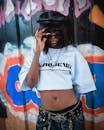 Urban Street Style with Graffiti Backdrop