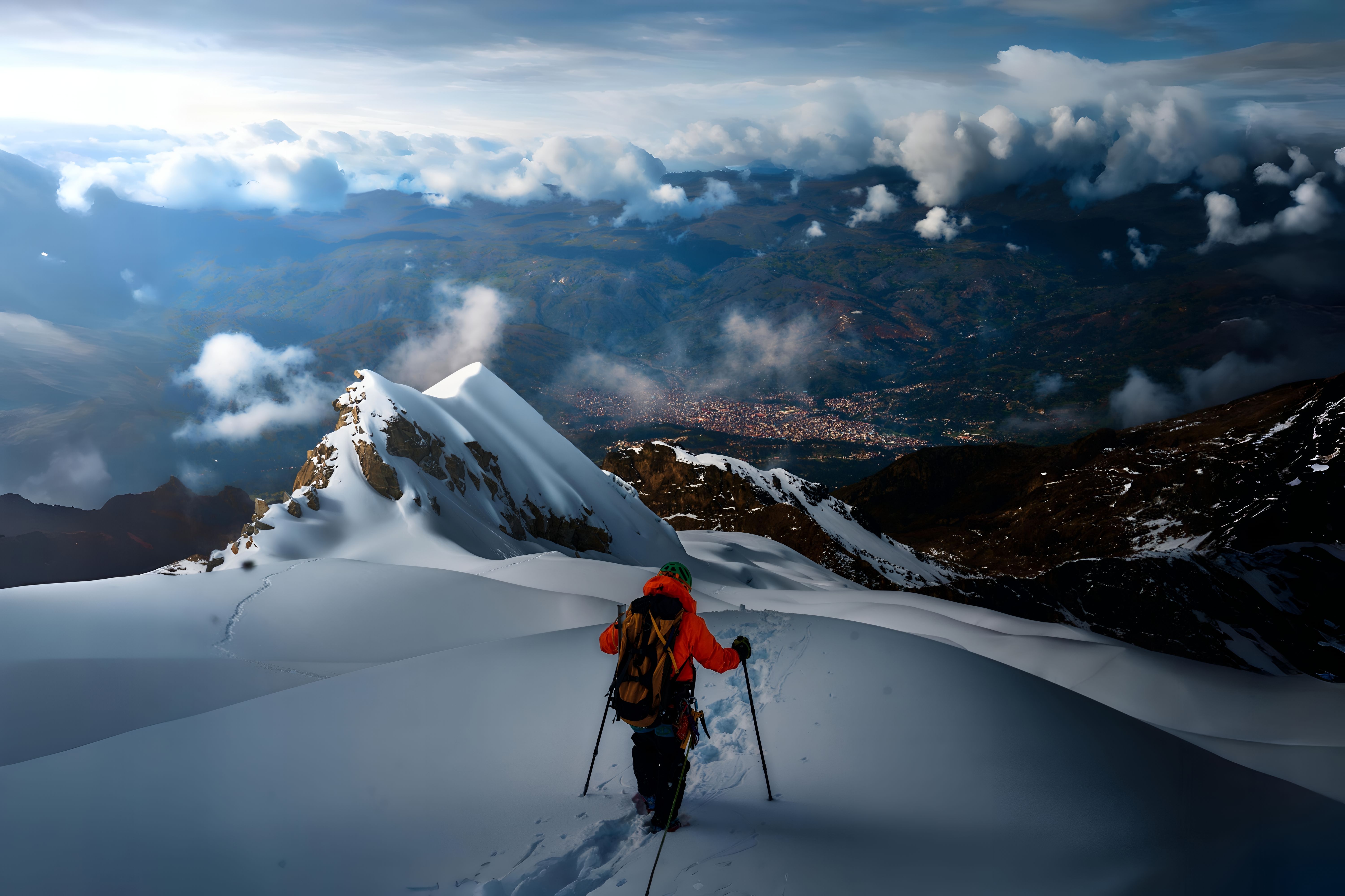7Day-VIP Tour Climb Mount Alpamayo 5957m with Helicopter Support - Experience the breathtaking views of the Cordillera Blanca in Huaraz, Peru during an adventurous trek.