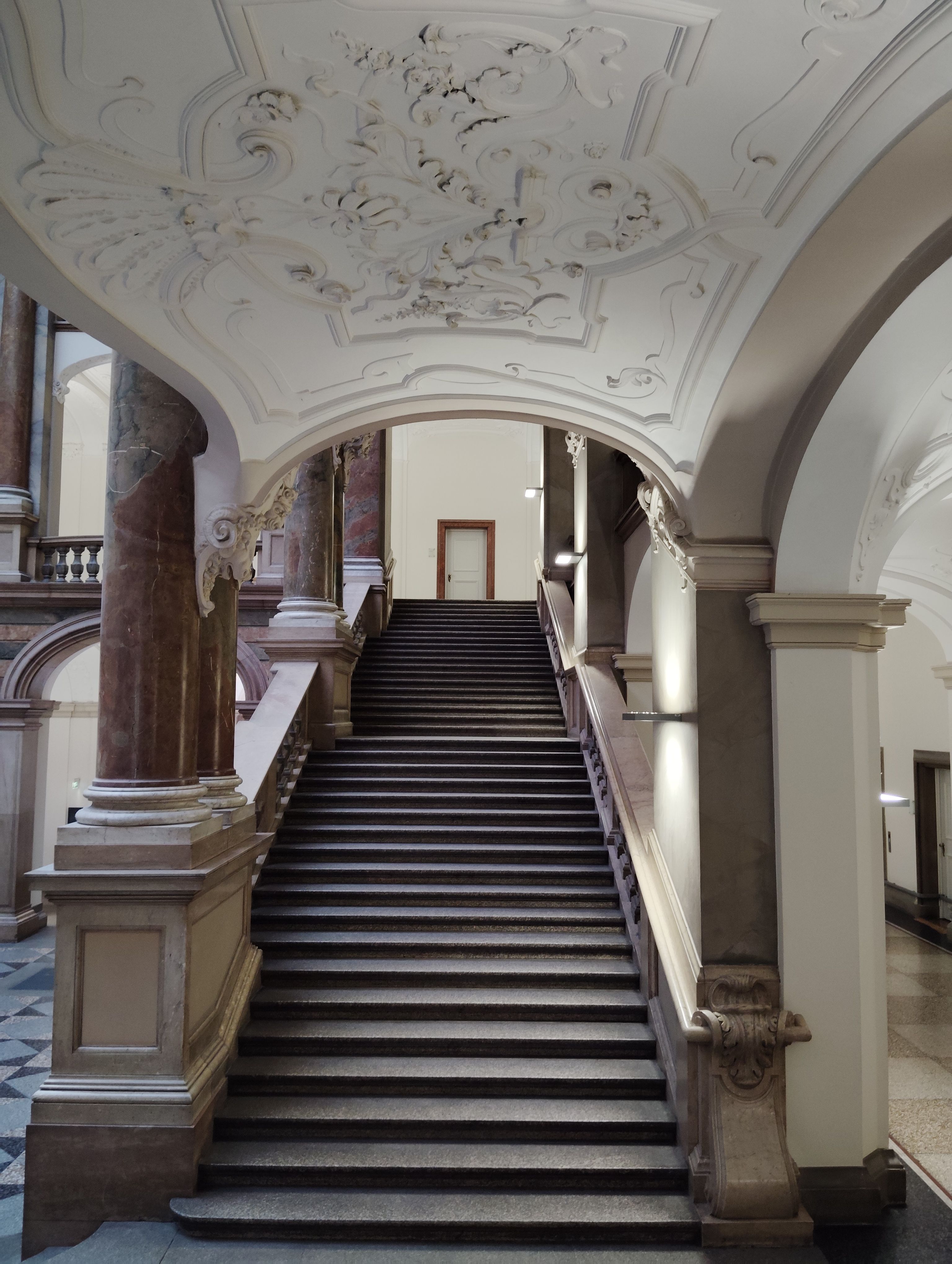 Elegant Interior Staircase in Classic Building · Free Stock Photo