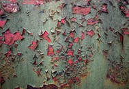 Rusty Peeling Paint Texture on Metal Surface