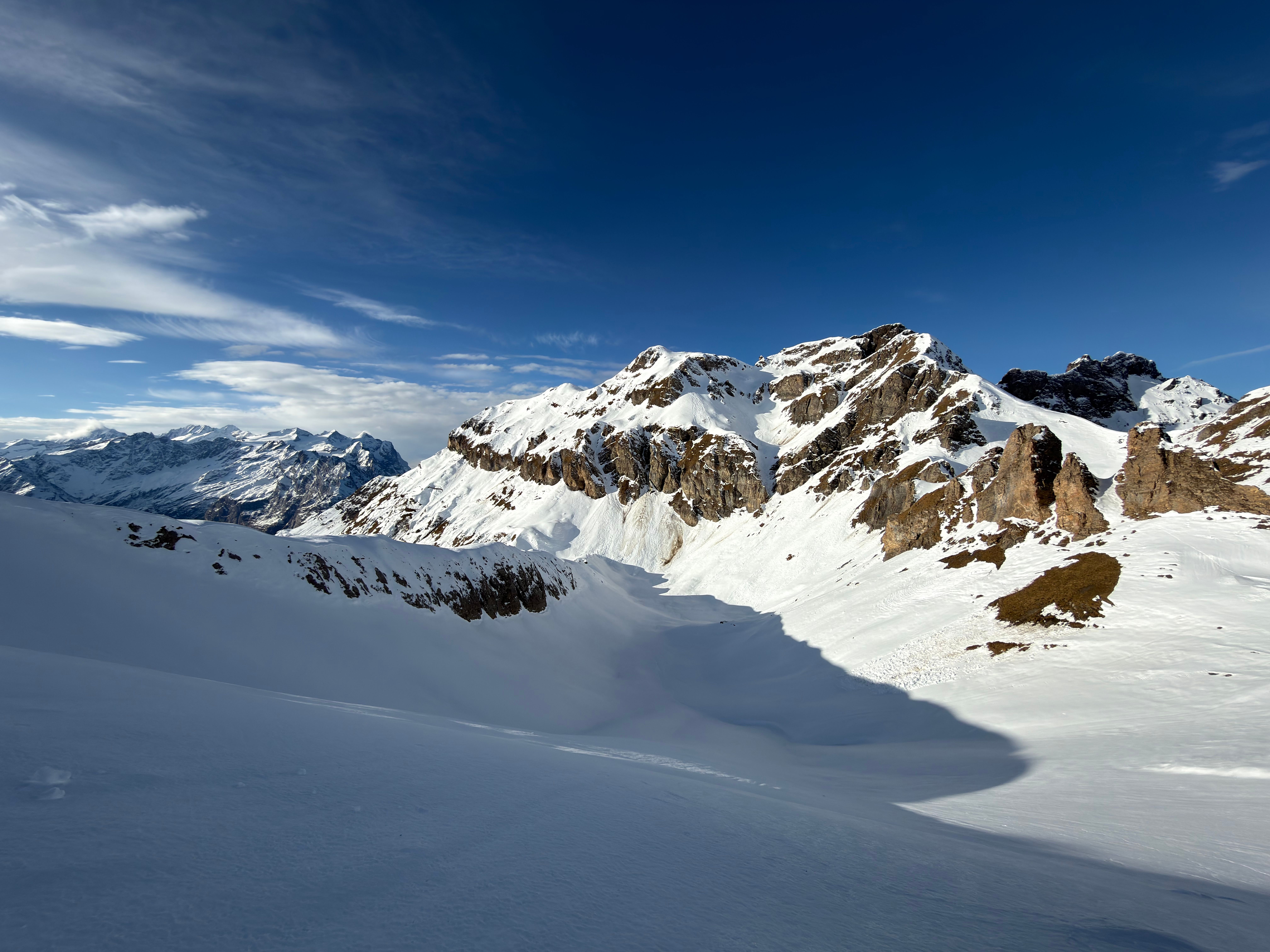 Scenic Winter Alpine Landscape in Swiss Alps · Free Stock Photo