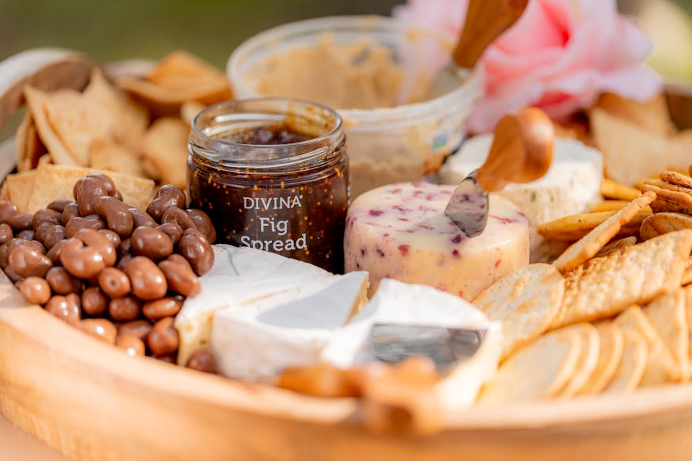 Sweet and Savory Cheese Board