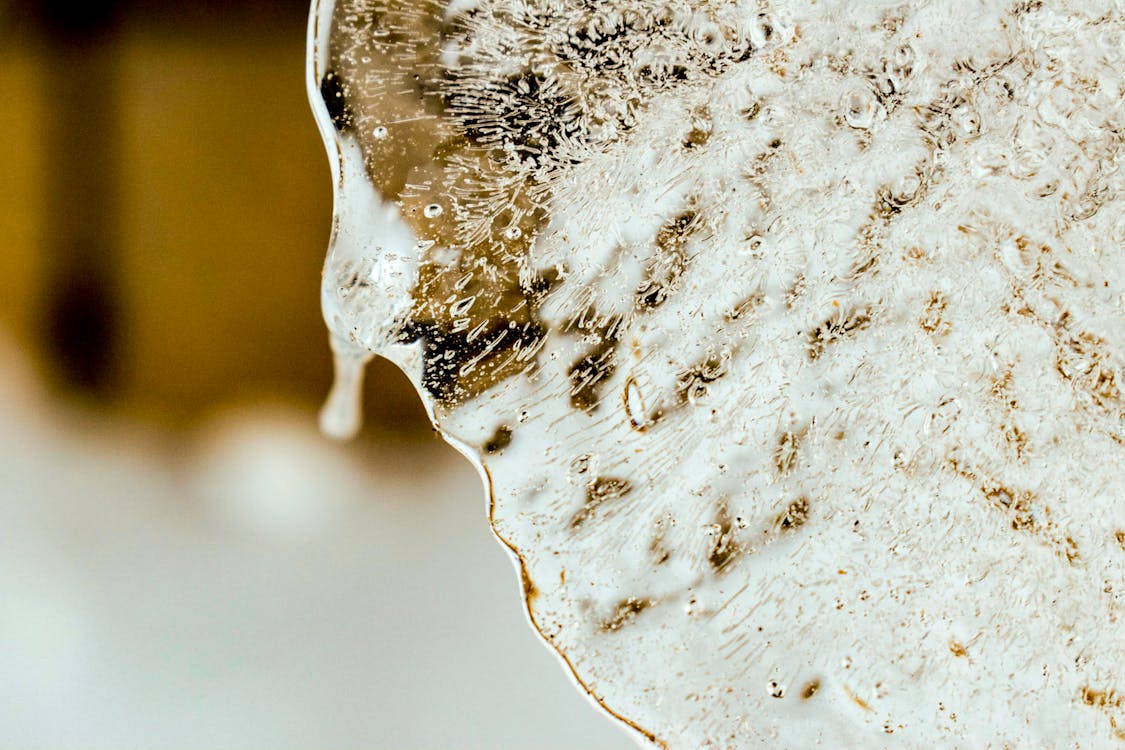 Closeup of an Icy Flake