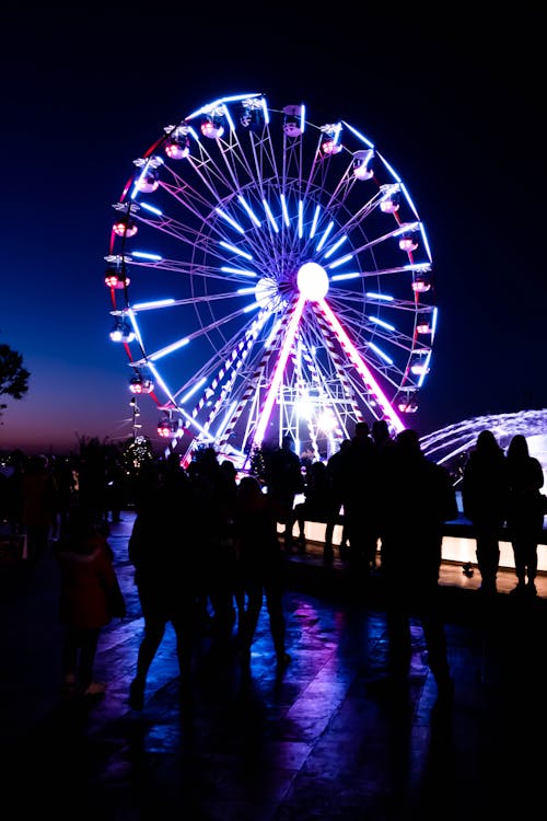 Free stock photo of bright lights, carnival, ferris wheel Stock Photo