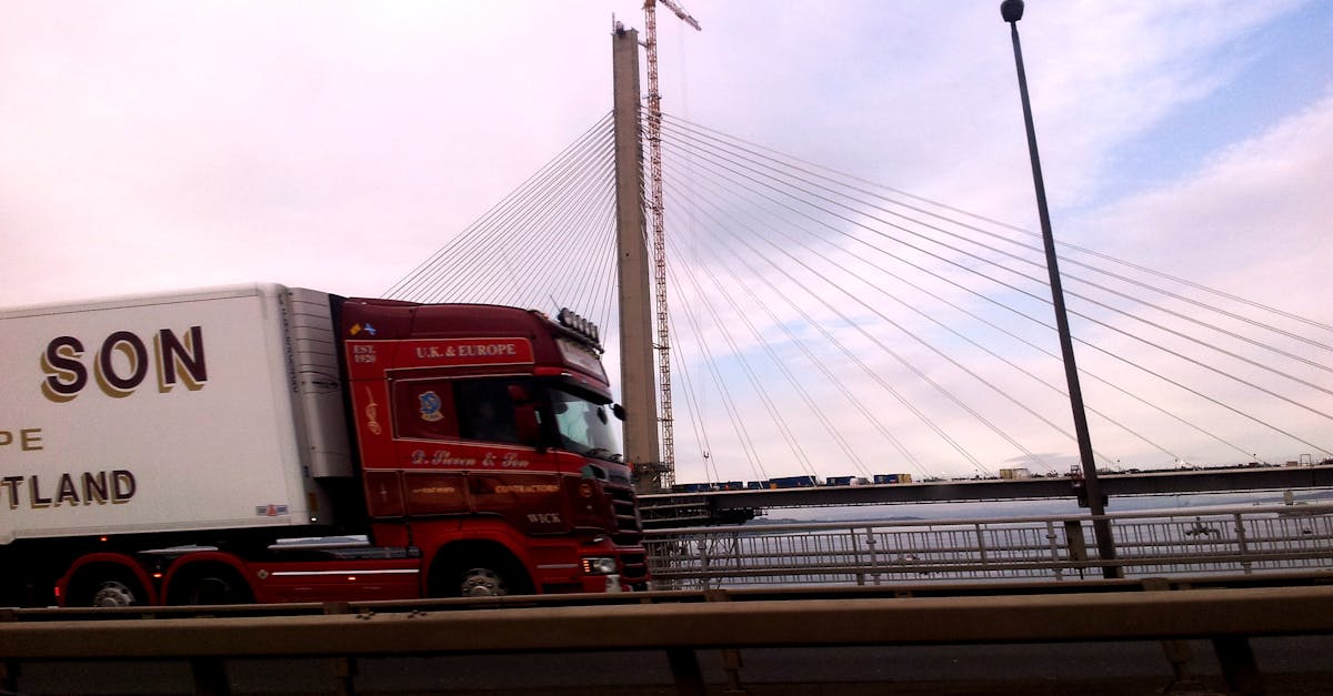 Free stock photo of bridge, lorry, traffic