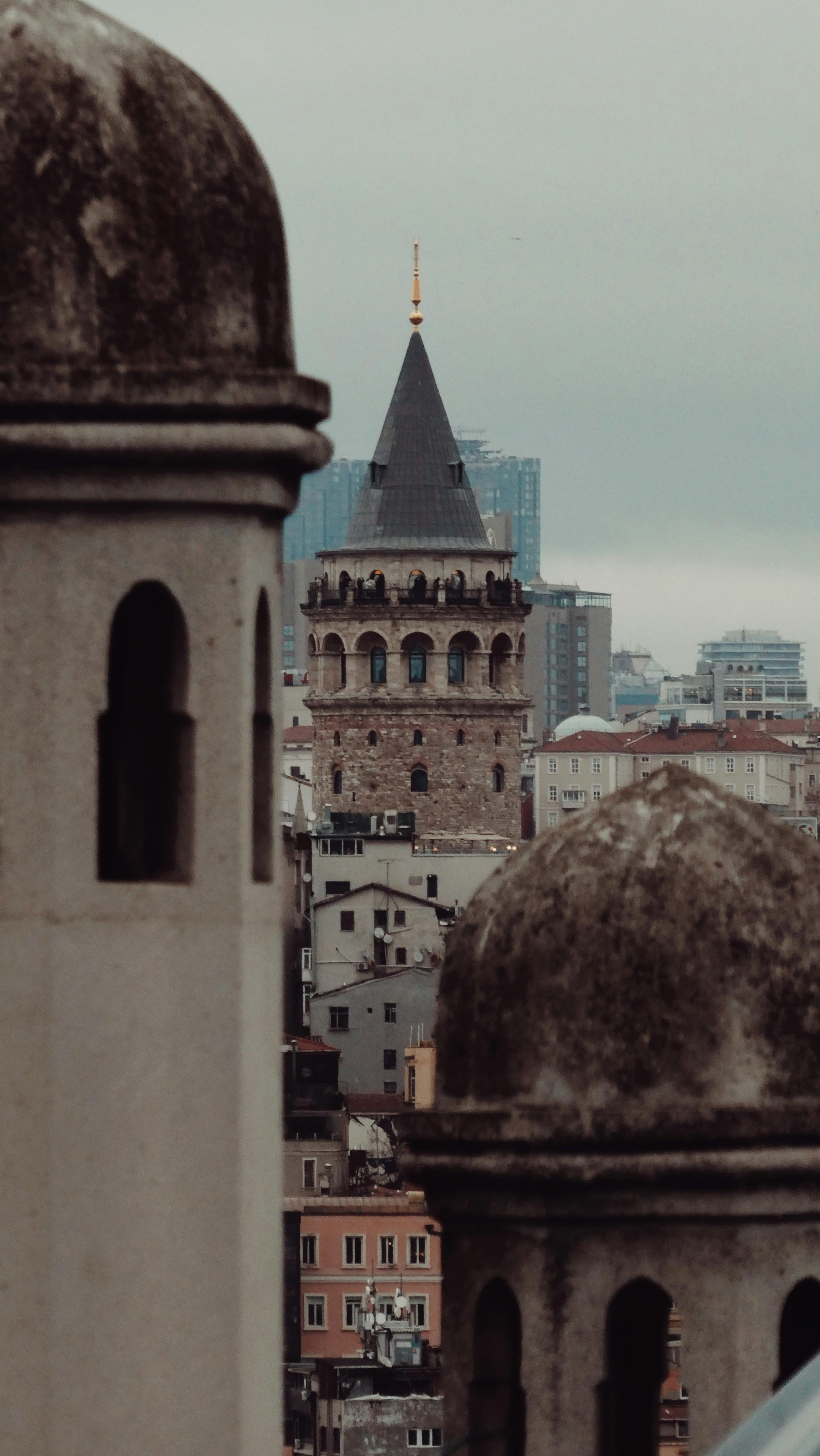 Galata Tower in Istanbul Cityscape