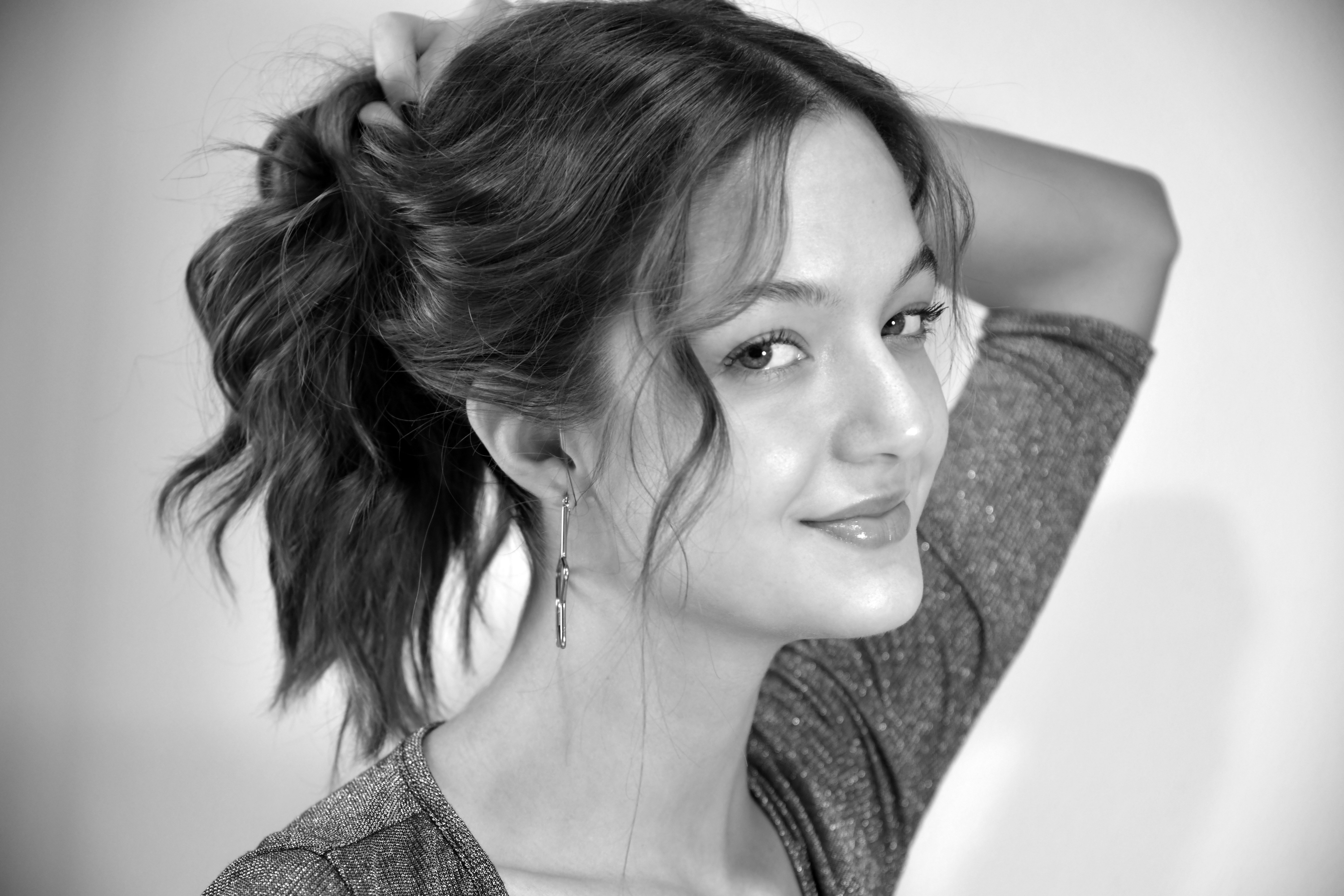Black and White Portrait of Smiling Woman · Free Stock Photo