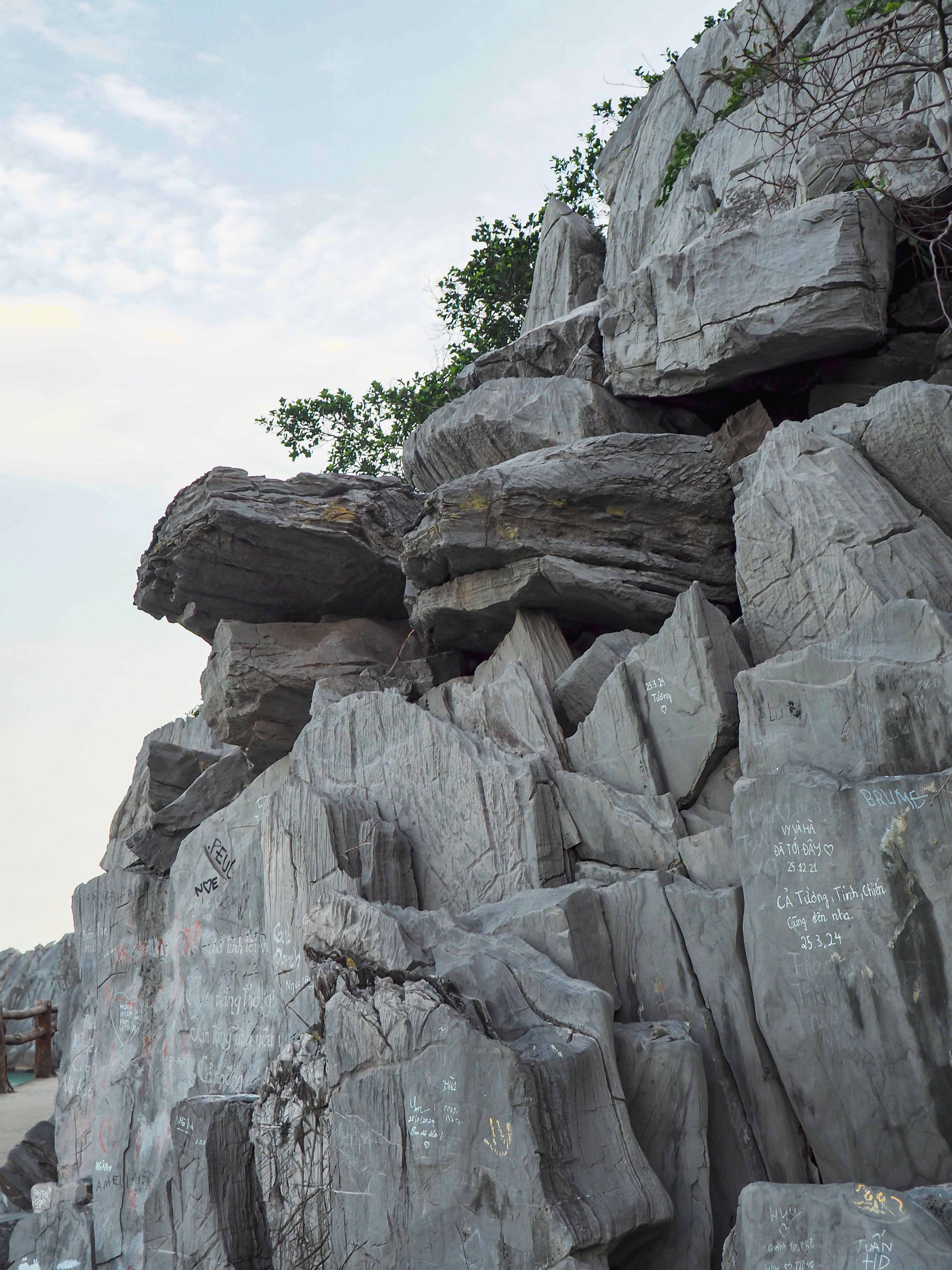 Natural Rock Formation with Carvings · Free Stock Photo