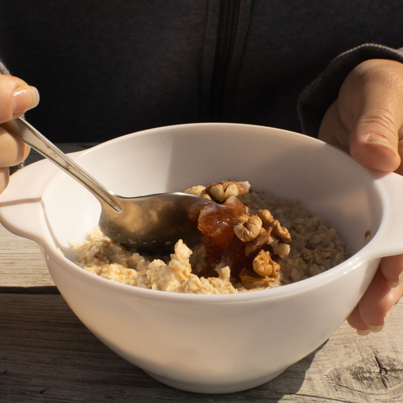 Irish Porridge with Honey and Cream