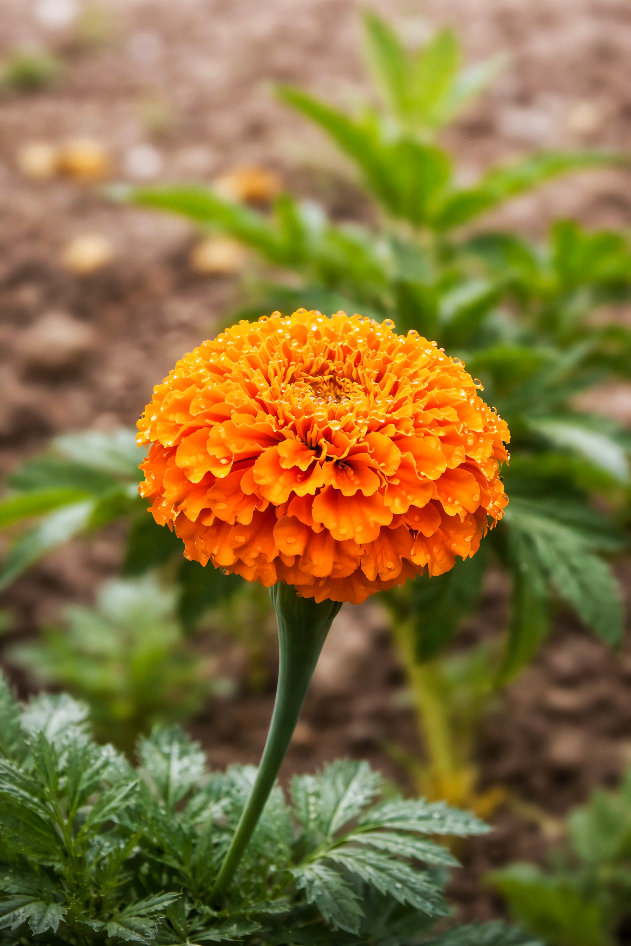 Flor de Caléndula Naranja Vibrante en Flor · Foto de stock gratuita