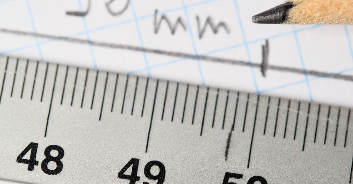 Compress Ruler Close-up of Ruler and Handwritten Measurements · Free Stock Photo