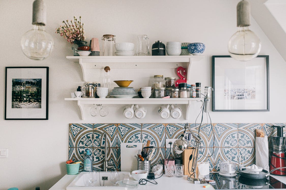 White Ceramic Bowl on White Ceramic Sink