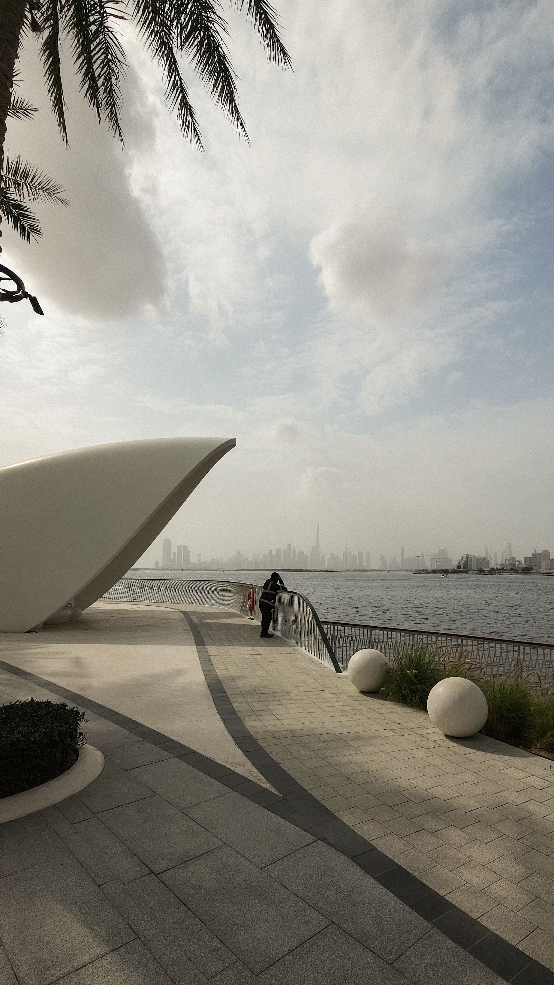 Dubai Waterfront with Modern Architecture and Skyline