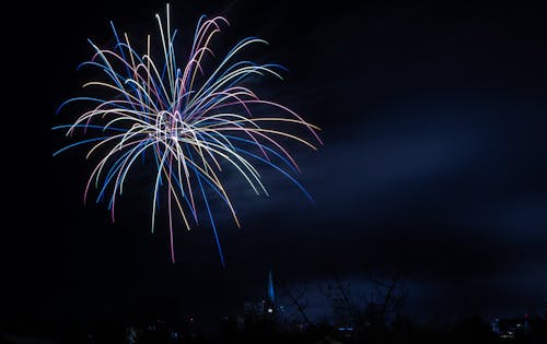 Imagine de stoc gratuită din Anul Nou, focuri de artificii, noapte