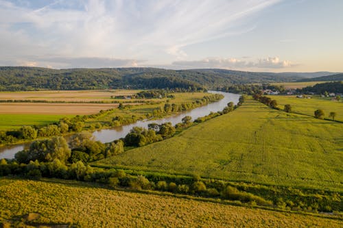 Free stock photo of aerial, green, landscape