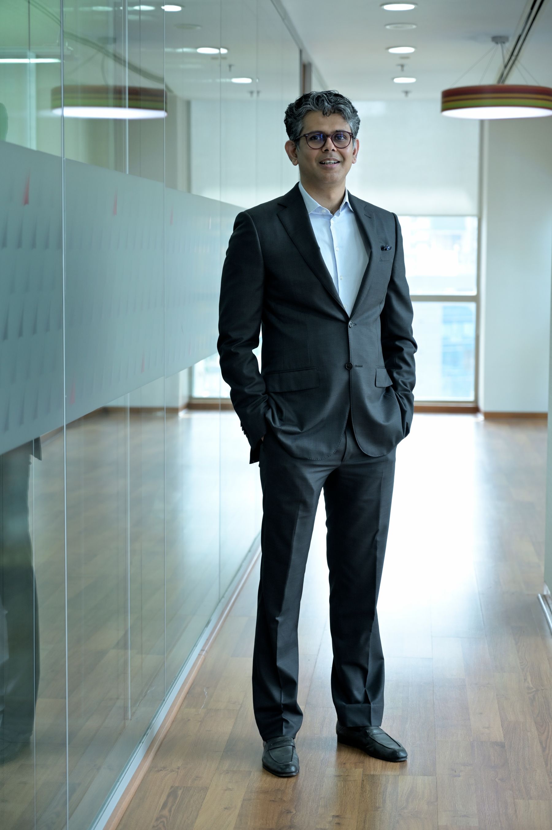 Indian business professional in a modern office