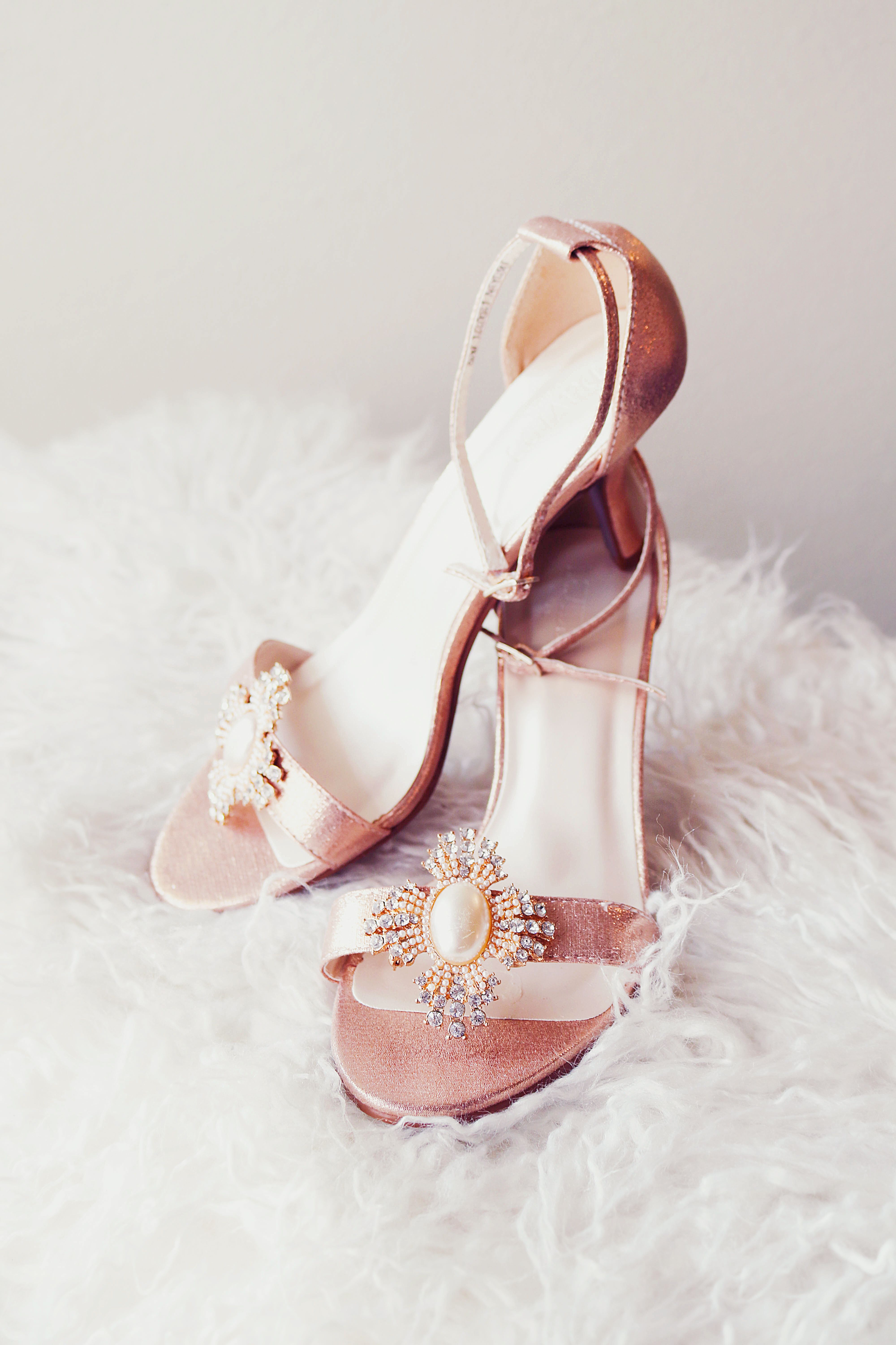 Pink And White Floral Peep Toe Heeled Sandals Free Stock Photo pink-and-white-floral-peep-toe-heeled-sandals-free-stock-photo