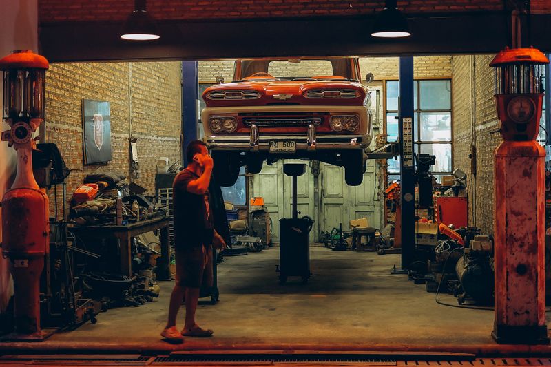 Spare garage space being rented out for passive income by a stay-at-home mom