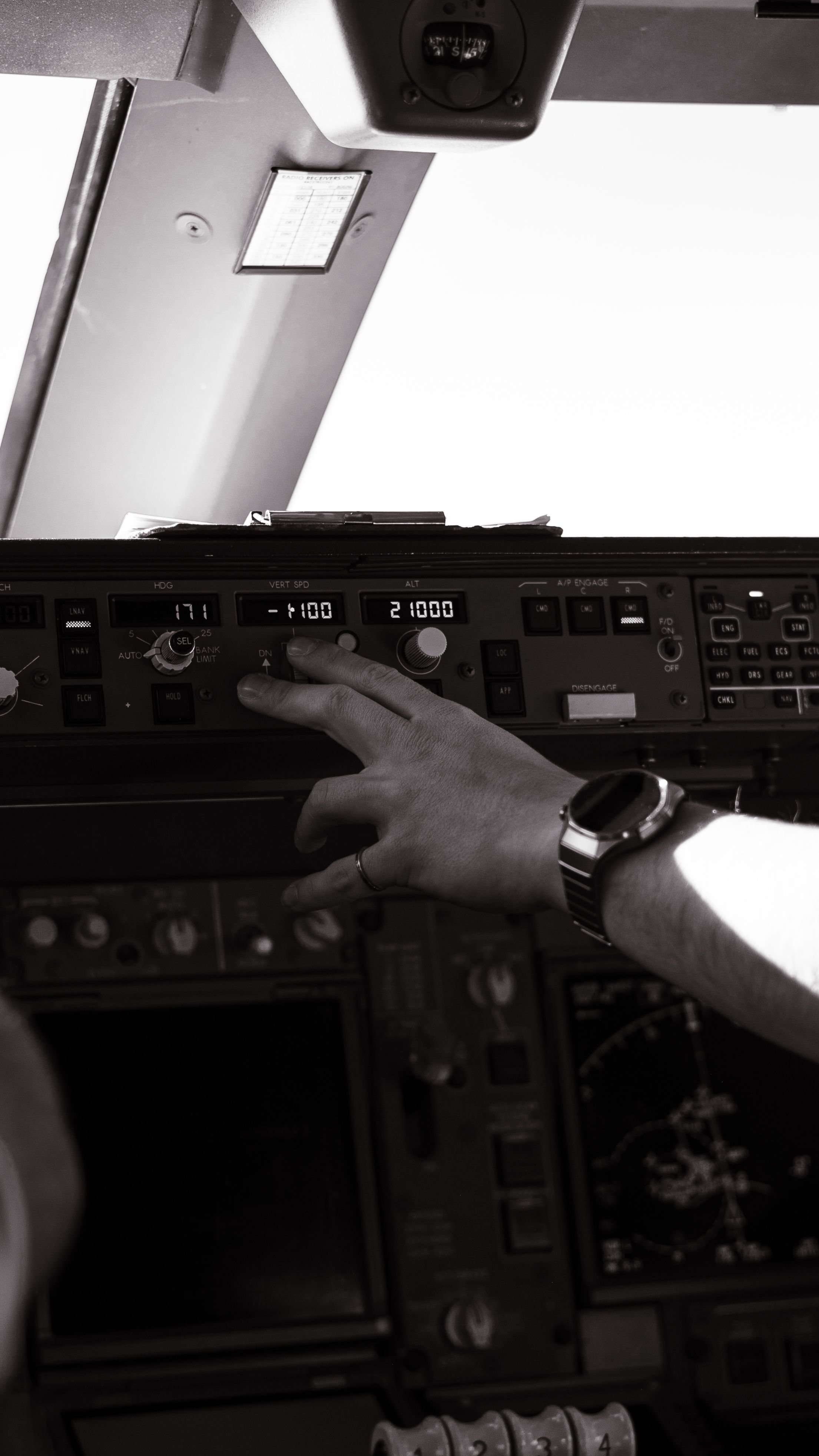 A pilot using a health device to track fitness for duty technology metrics