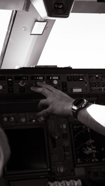 A pilot using a health device to track fitness for duty technology metrics