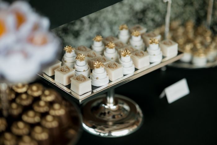 Mesa de postres para matrimonio