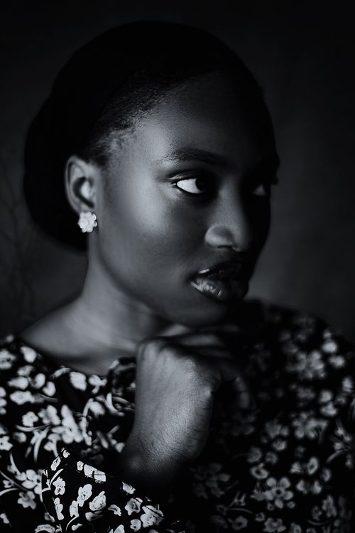 Elegant Black and White Portrait of a Woman · Free Stock Photo