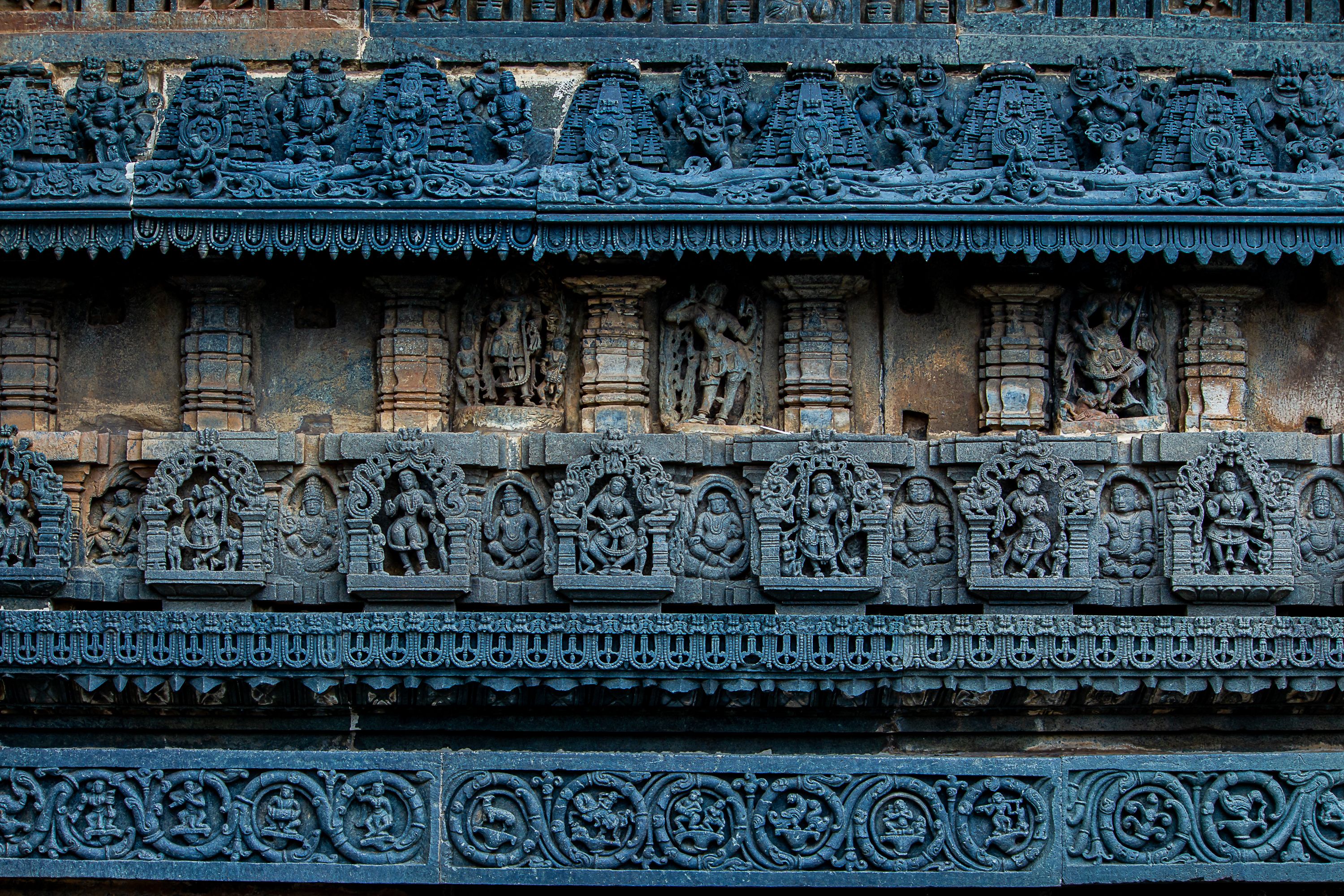 Intricate Stone Carvings of Ancient Temple · Free Stock Photo