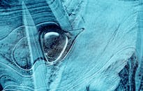 Textured Abstract Blue Ice Pattern Background