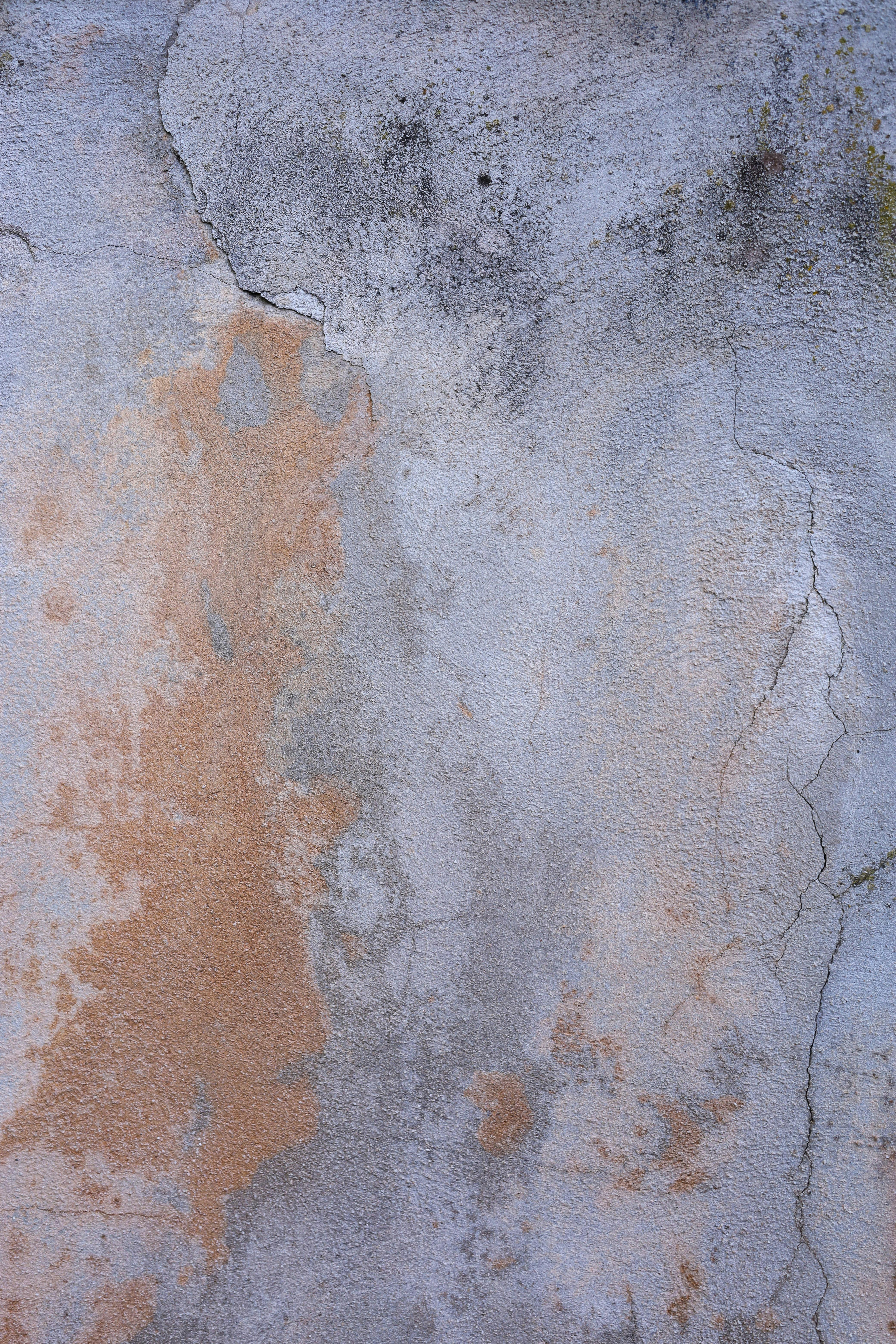 bezplatná Detail omšelé zdi s prasklinami, texturou a různými barvami Základová fotografie