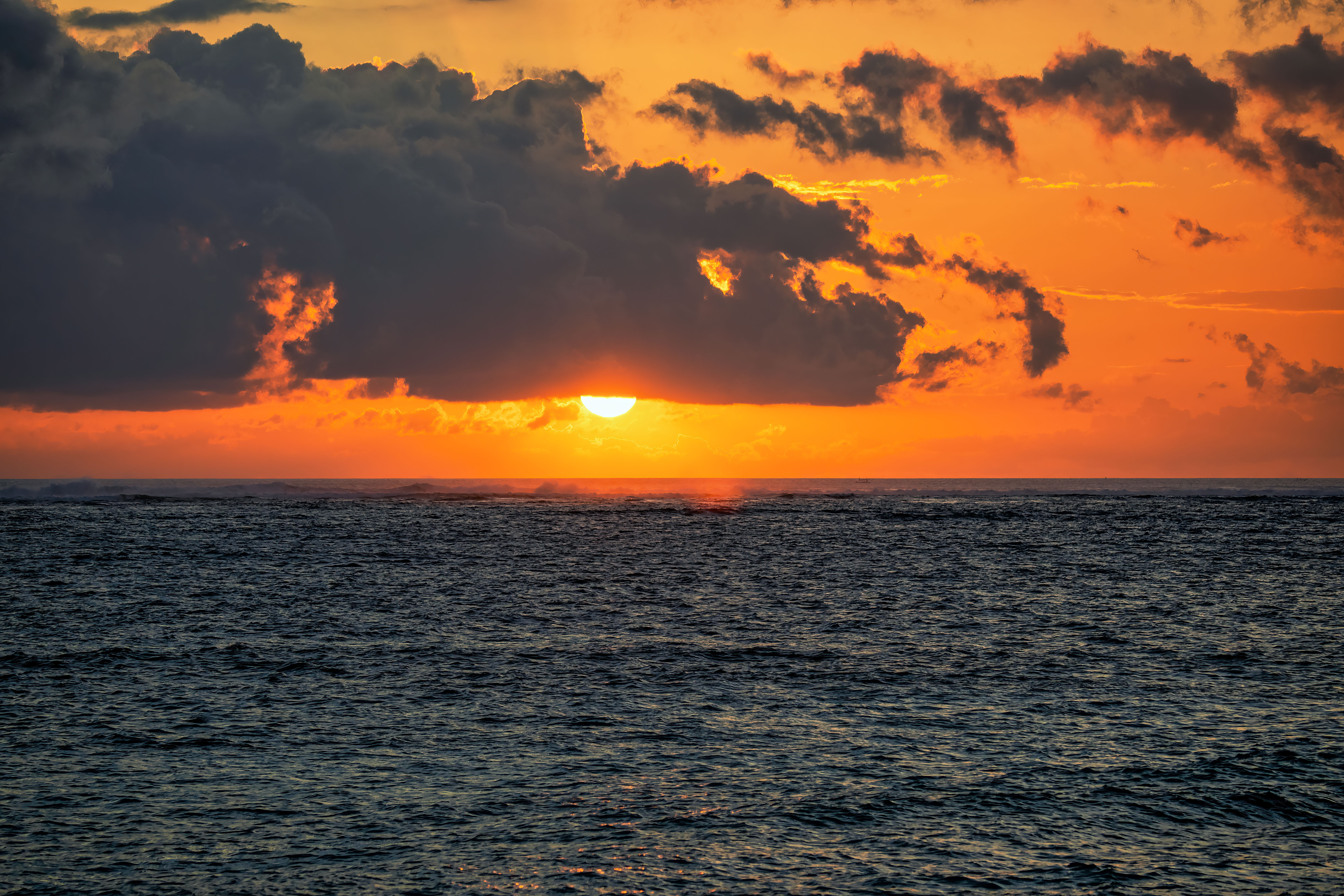 Stunning Bali Ocean Sunset with Dramatic Clouds · Free Stock Photo