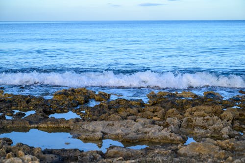 Free stock photo of sea, sunset, waves