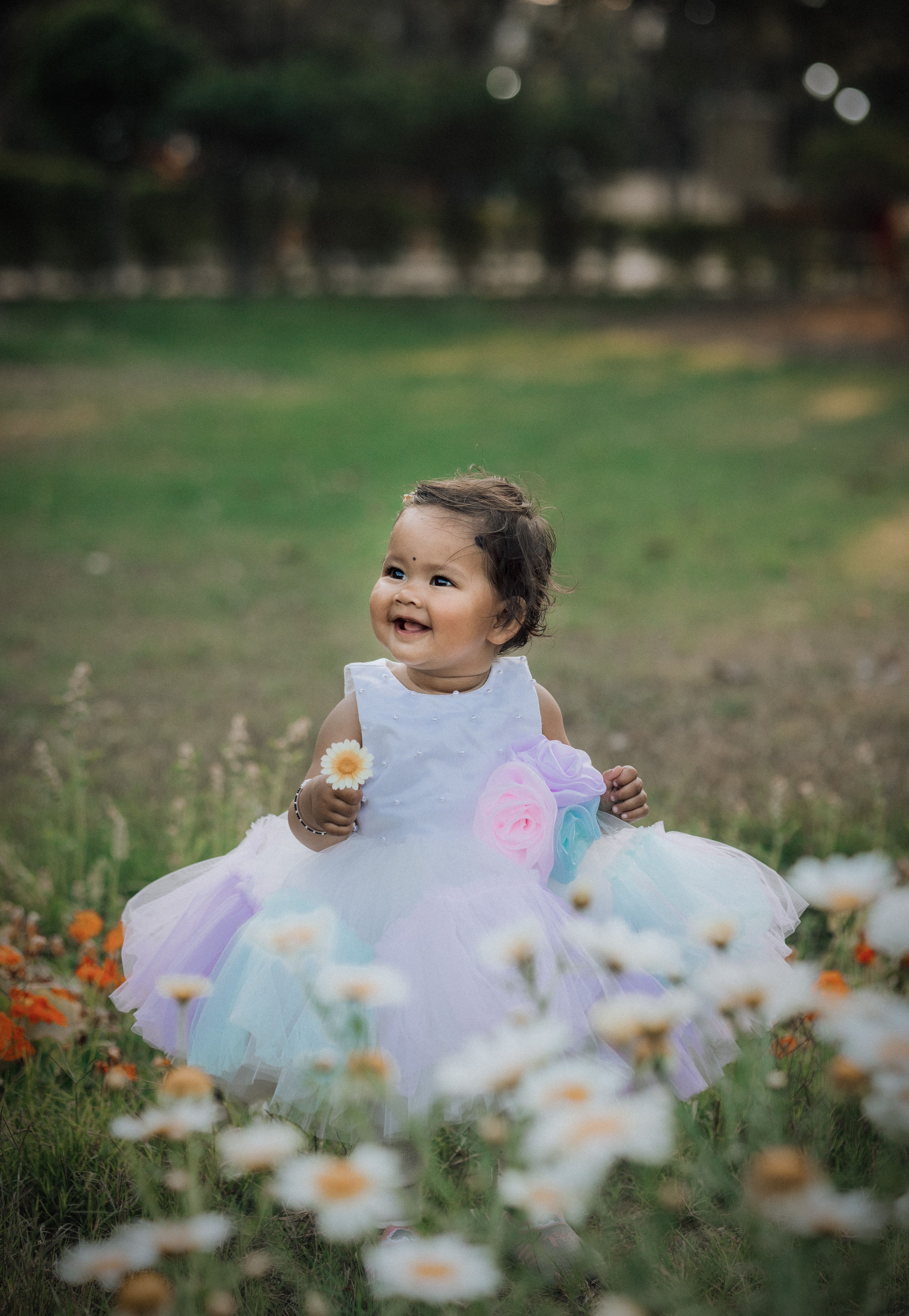 princess polly baby blue dress First Birthday Family Combo Set – KNITROOT main image 1