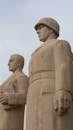 Imposing Stone Statues Depicting Soldiers in Ankara