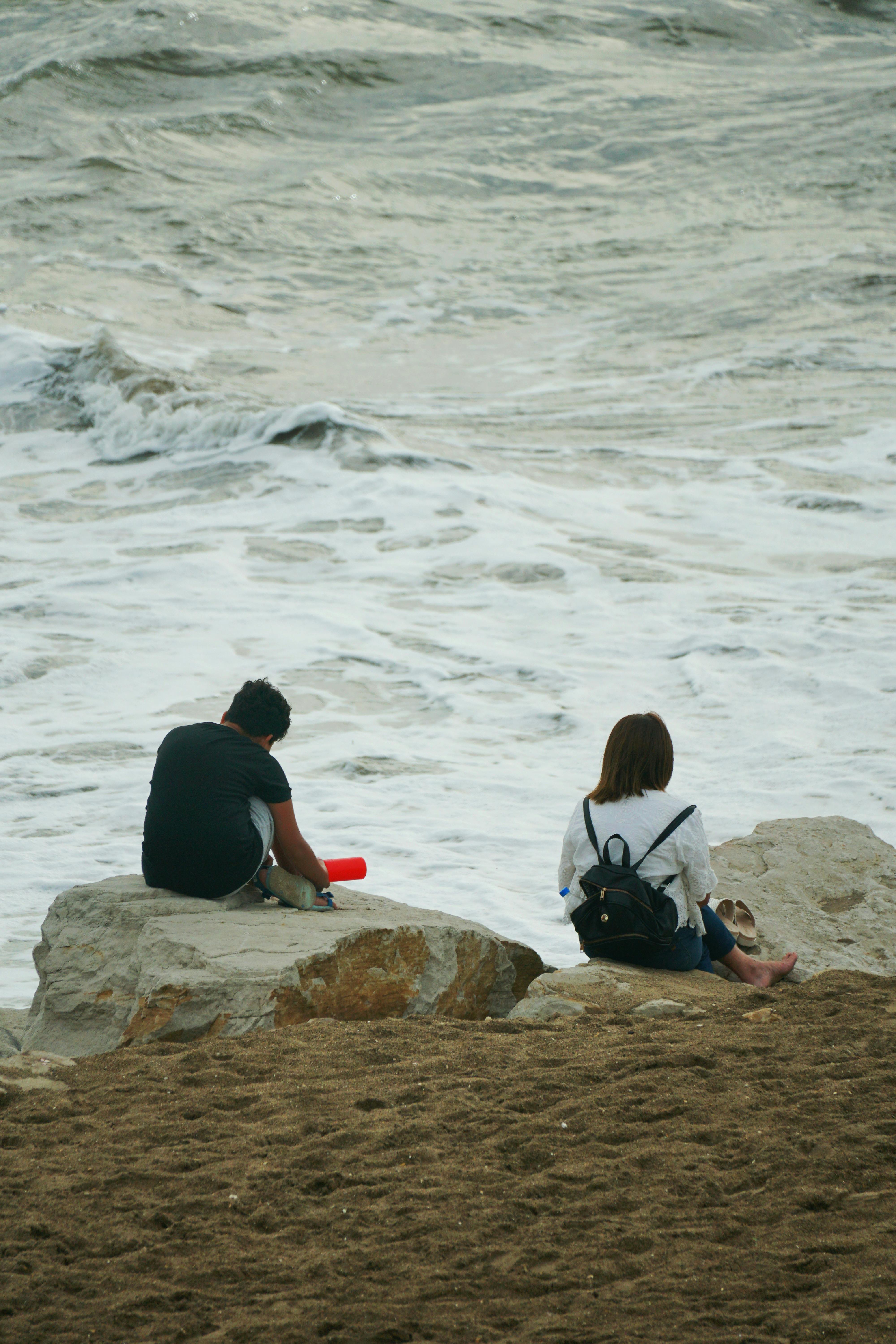 grátis Foto profissional grátis de à beira-mar, água, amizade Foto profissional