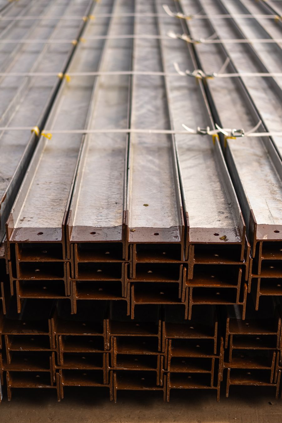 Elevator counterweight frame and cast filler weights assembly