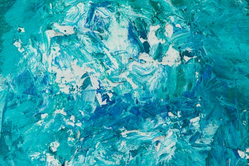 Free Blue and White Abstract Painting Stock Photo