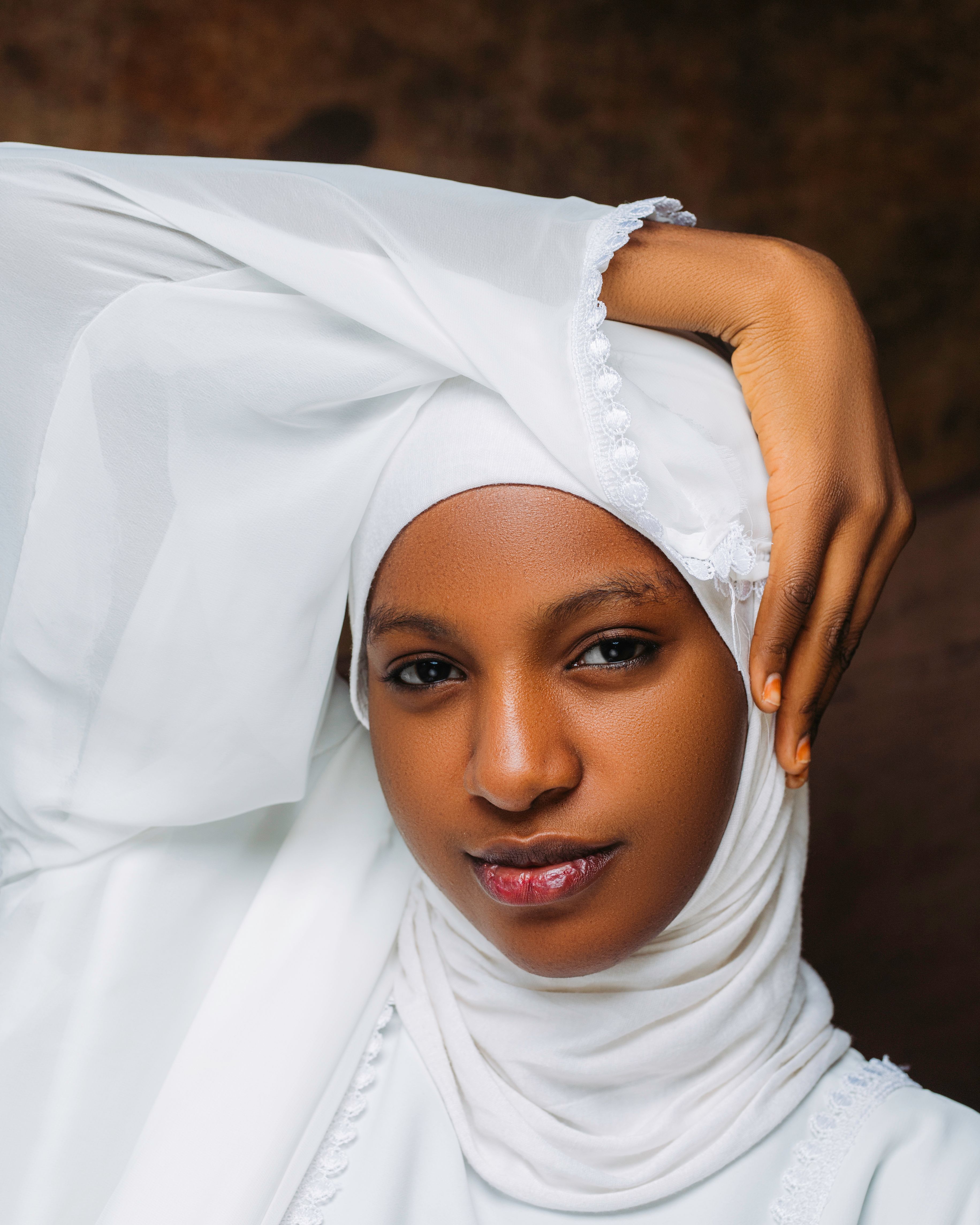 Portrait of a Young Woman in Traditional Hijab · Free Stock Photo