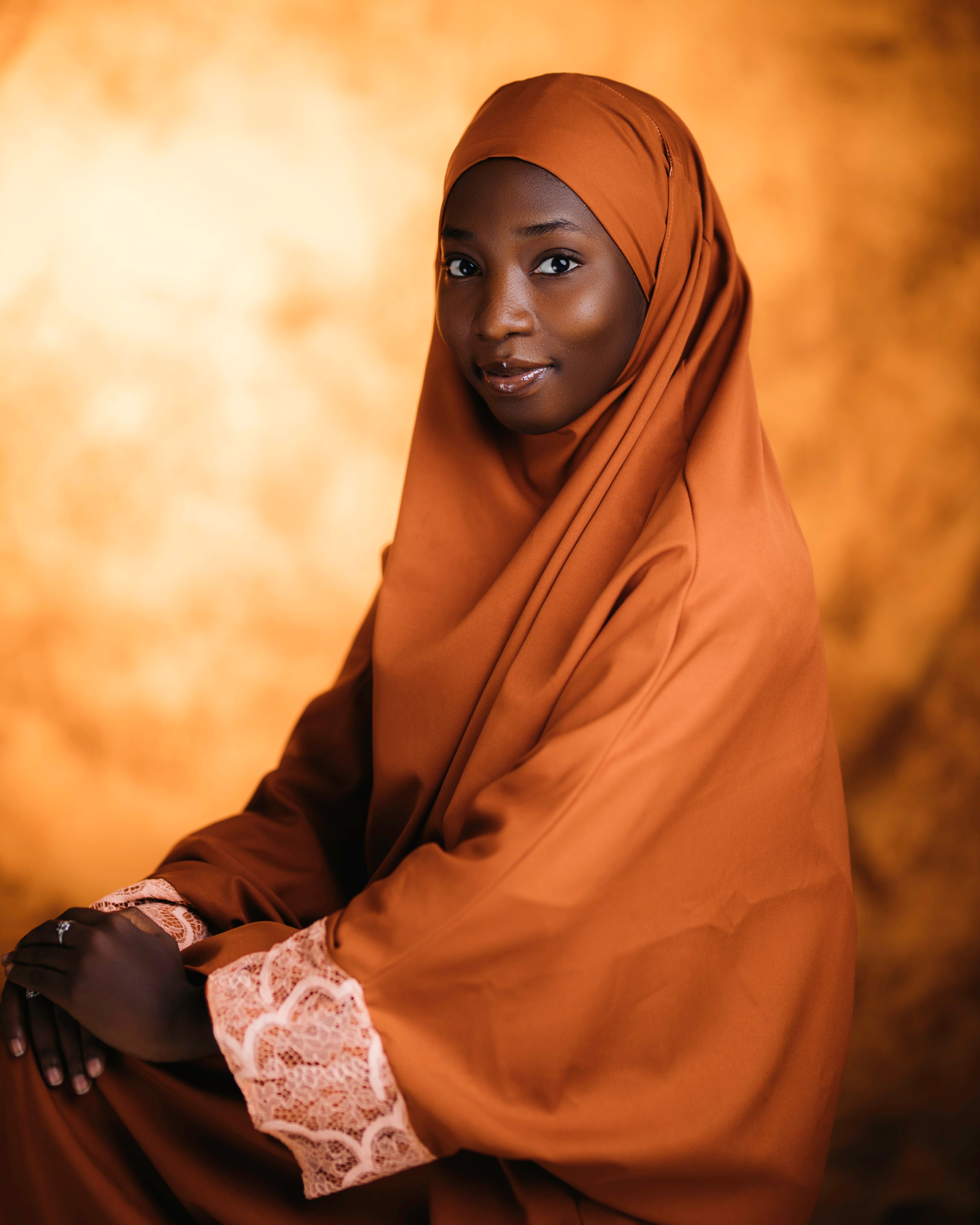 Elegant Portrait of Woman in Traditional Hijab · Free Stock Photo