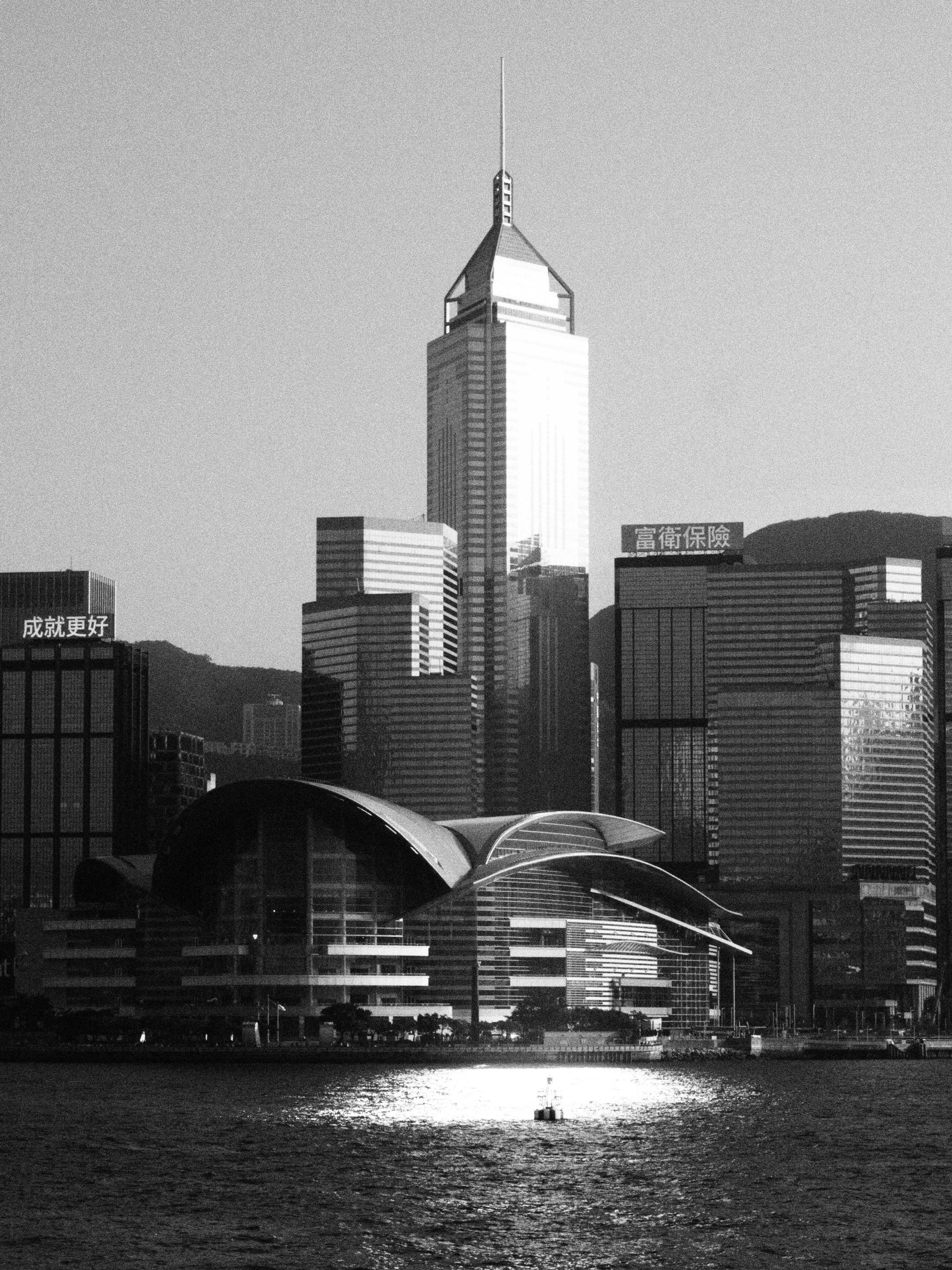 Hong Kong Skyline with Iconic Architecture