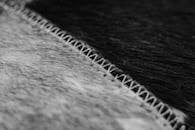 Close-up of Black and White Stitched Fabric Pattern