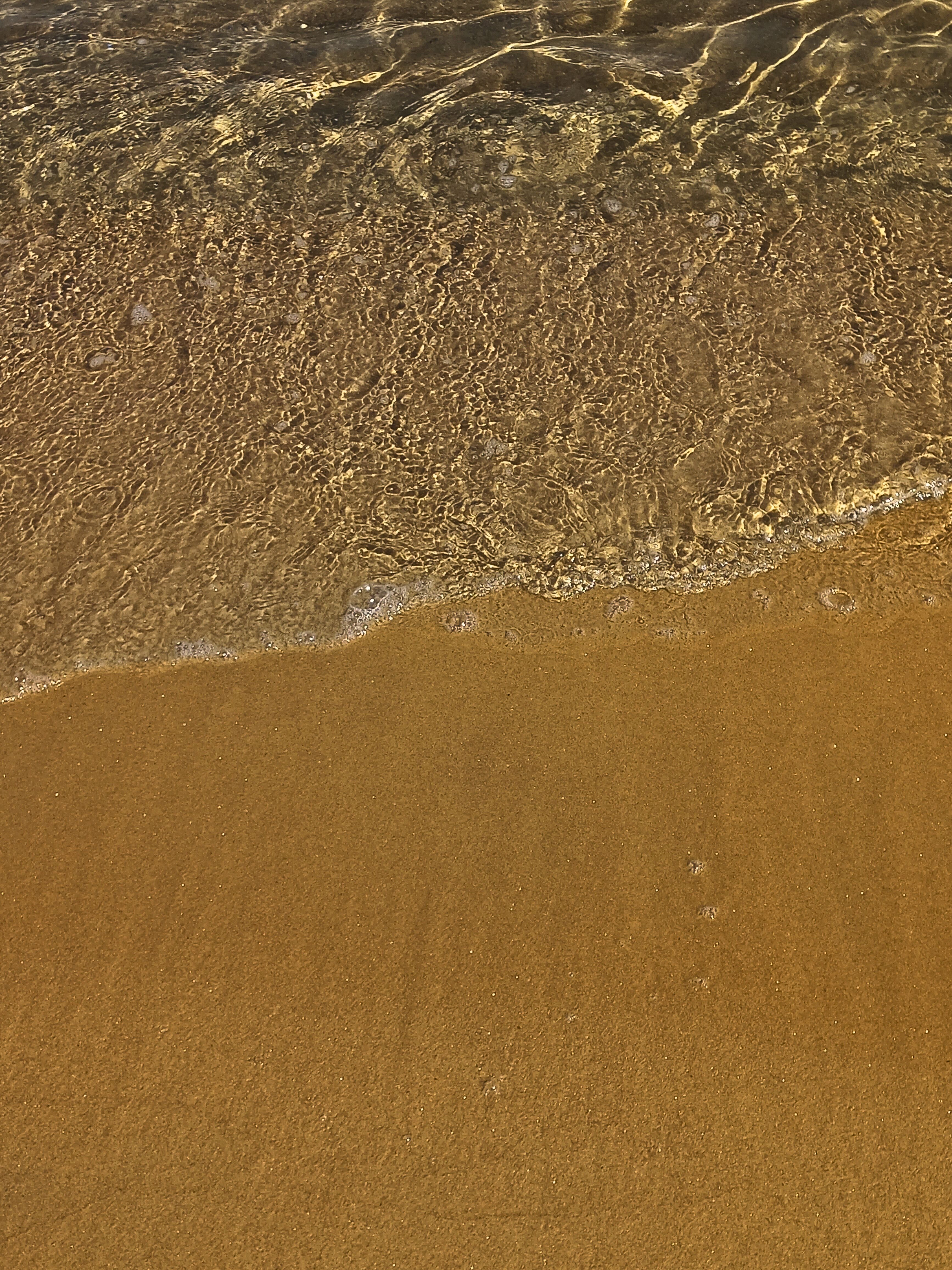 Golden Sand and Gentle Waves on a Beach · Free Stock Photo