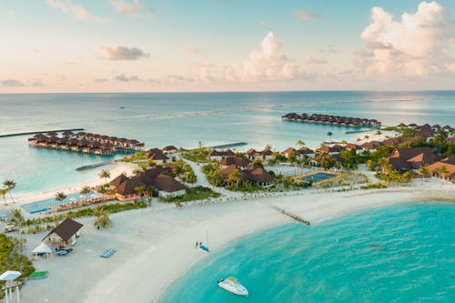 Free Aerial Shot Of Beach Stock Photo