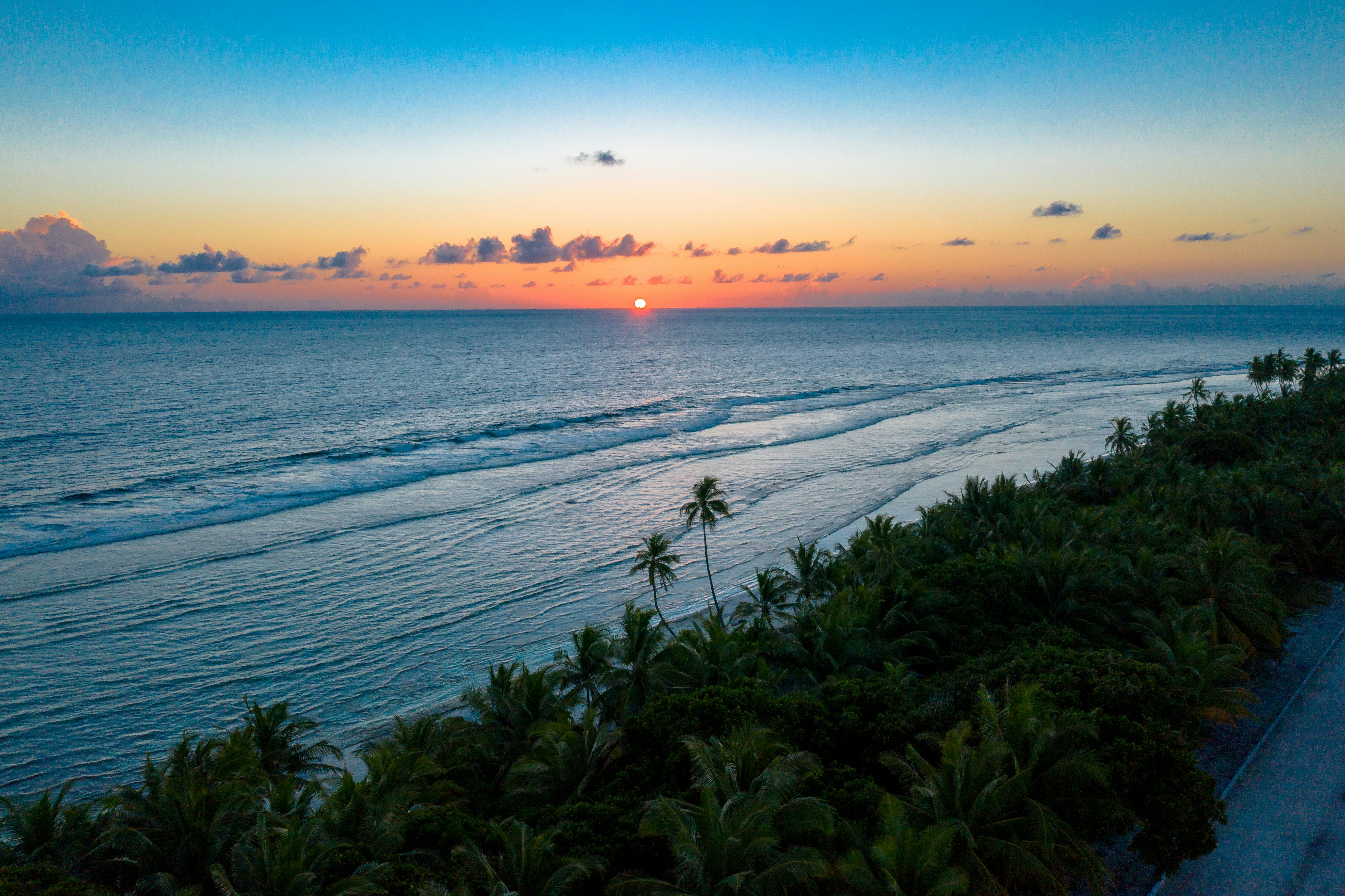 Aerial Shot Of Ocean